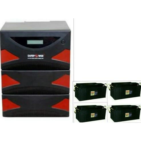 3.5kva Safepower Inverter with 4 Powerful Index Batteries