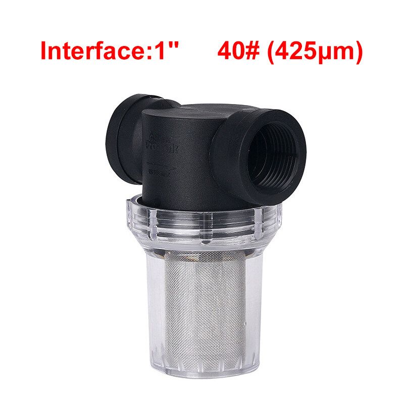 6 Size Tap Water Pipe Filtration Mesh Strainer Water Pump Filter Plastic Transparent C
