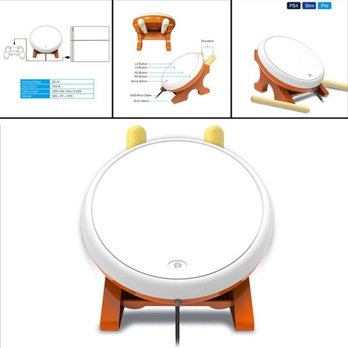 Game Taiko Drum Mini Controller Wired Compatible Stick Excitement For