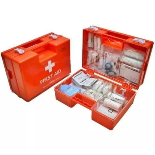 First Aid Kit With All Bandage Sizes- Large - Orange