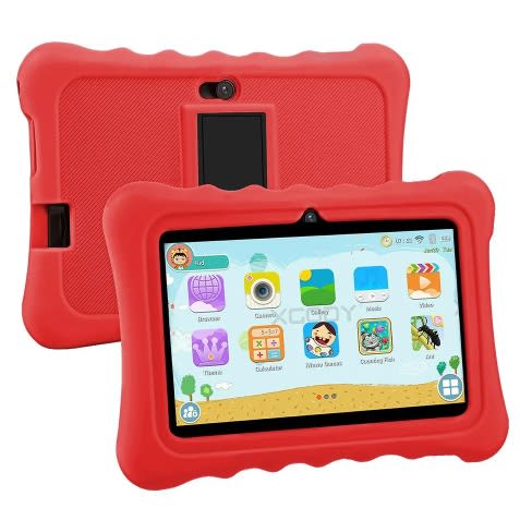 A37 Educational Kid's Tablet - 7" - 128GB ROM - 6GB RAM - WiFi Only - 3000mAh - Red