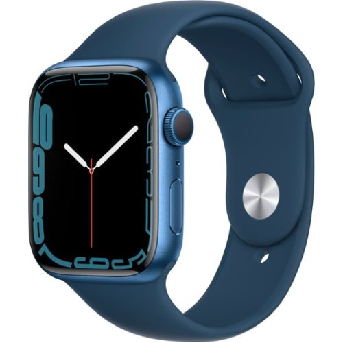 Watch Series 7 - GPS - 45mm Blue Aluminum Case with Abyss Blue Sport Band - Blue