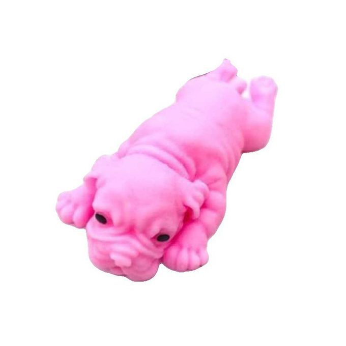 Anime Squishy Dogs Toys Stress Party De Ompression  Reative  Ulation Puzzle-pink-14cm