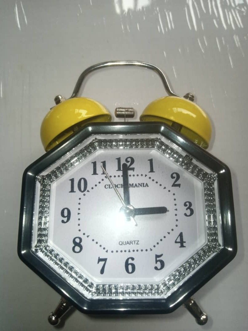 Black Octagonal With Yellow Bells