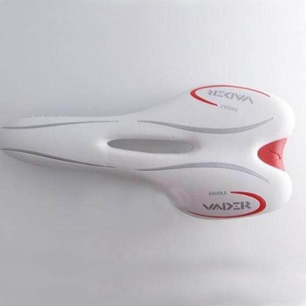 VADER Bicycle Bike Cycling Seat Race Lather Saddle White