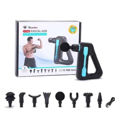 Blueidea Deep Tissue Fascial Gun Massager With Accessories
