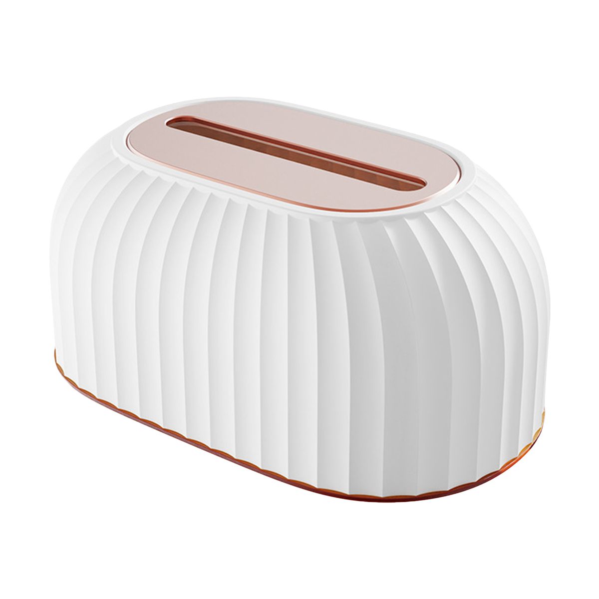 Desk Tissue Box With Spring Pop-up Paper Towel Dispenser