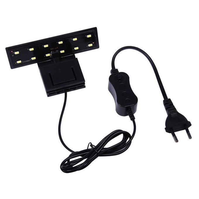 12    Clip On C      For Small Aquarium Fish Tank 5W 220V EU Plug-Black-