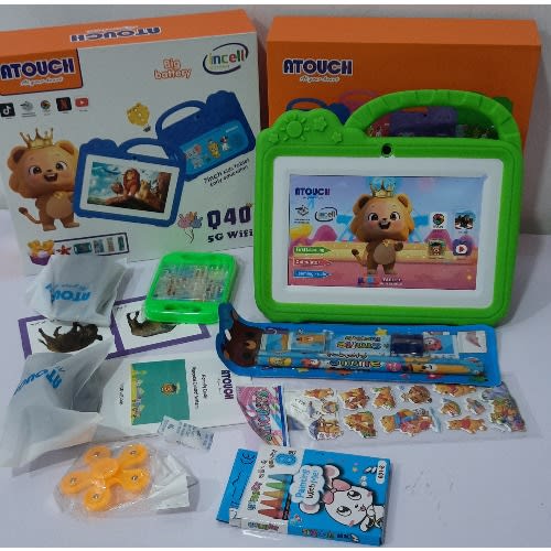 Q40 Educational Kids Tablet 256GB ROM - 8GB RAM - 7 Inches Wifi Only- Green