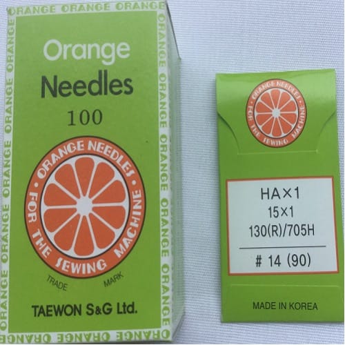 Orange Needles HA X 1 Size 14 100 Pieces Box