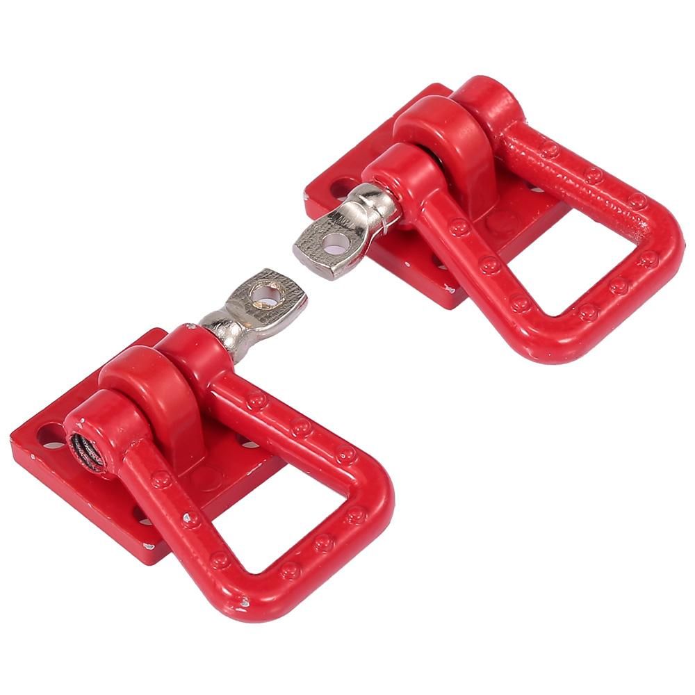 2pcs Tow Shackles Trailer Hook Trailer Lock for 1/10 Traxxas HSP Redcat RC4WD Tamiya Axial SCX10 D90 HPI RC Crawler Car