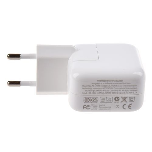 White Charger Adapters European Standards For IPad / IPhone