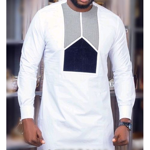 White Modern Men's Senator Attire