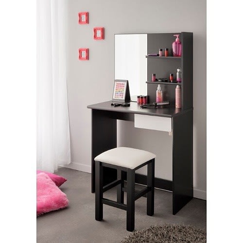 J Best Venture Vanity With Mirror - Brown