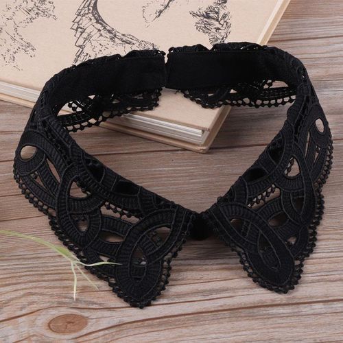 Choker Necklace Fake False Collar Women Hollow Lace Detachable Lapel Shirt