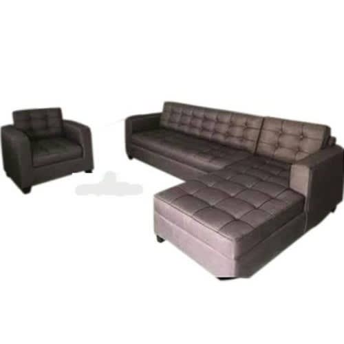 Pawafu  L-shape 6-seater Sofa Set - Brown