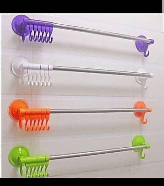 Hanger With Suction Cup For Kitchen Or Bathroom