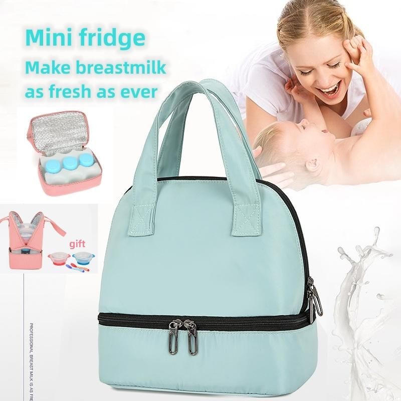 Maternity Bag Breastmilk Frozen Baby Mommy Backpack-Purple