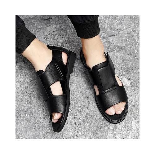 Quality Men's Black Rugged Sandal