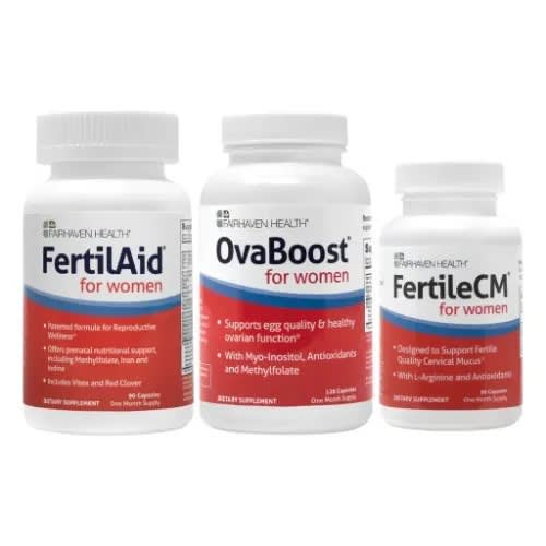 Fertilaid For Women - Ovaboost - Fertilecm Combo- 90 Tablets
