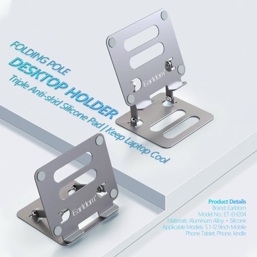 Eh204 Adjustable Metal Laptop And Tablet Stand