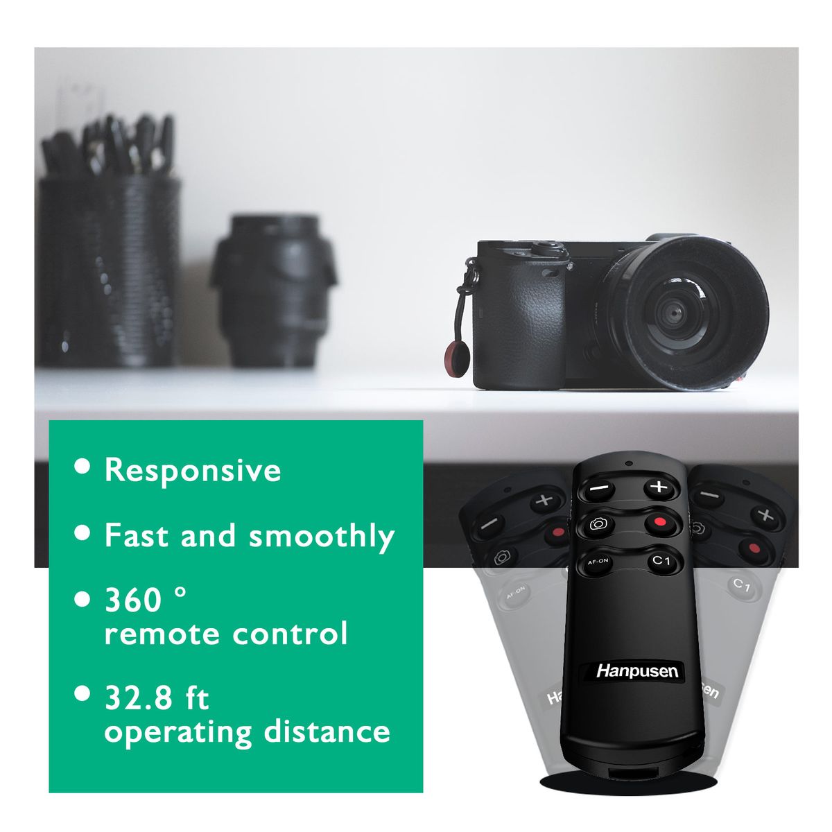 RMT-P1Wireless Vloing Selfie Camera Remote Control For Sony ZV1f A7IV FX30 A7C A7SIII A7s3 A7R3 A7R4 A7III RX0II RX100VII