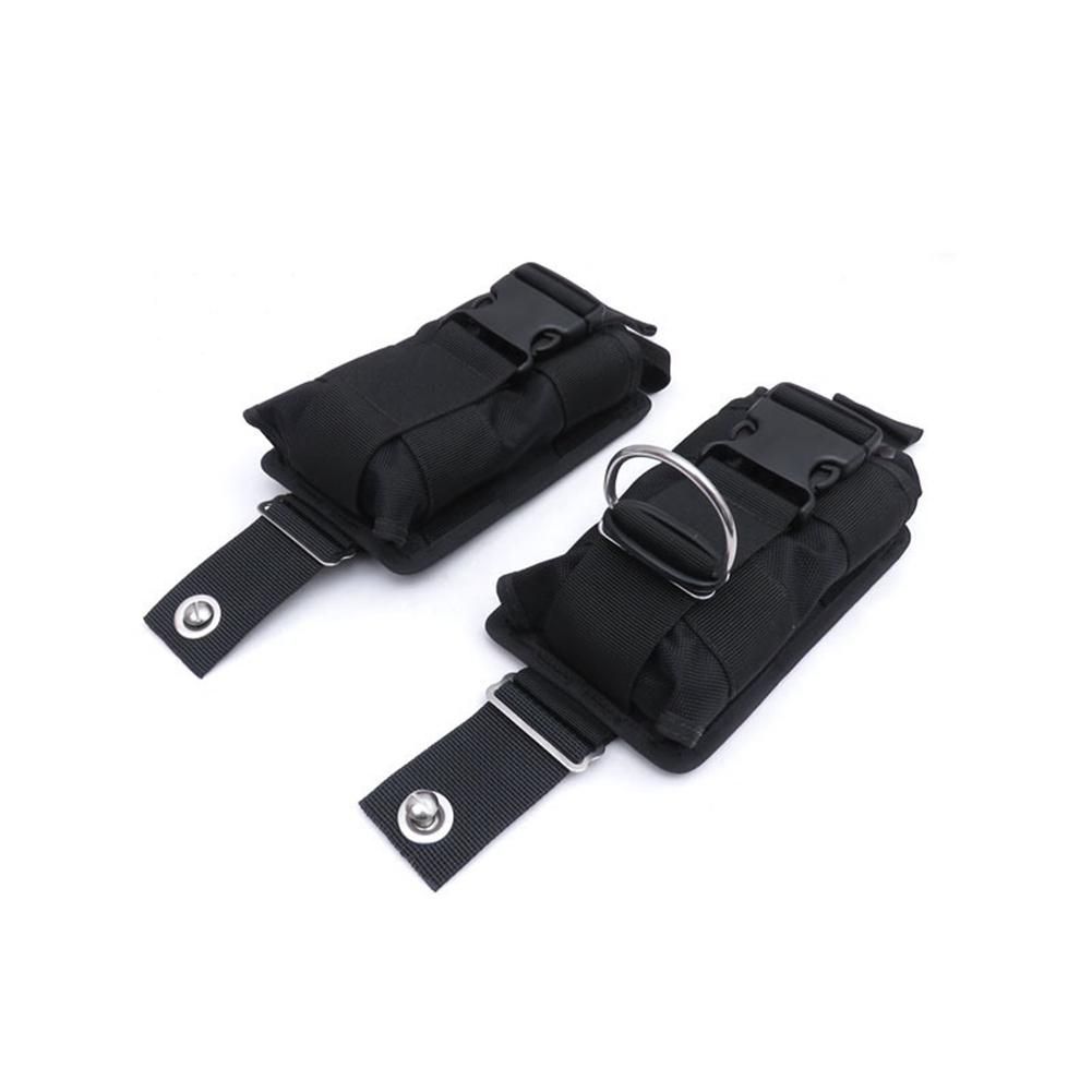 New 2Pcs Spare Black 1680D Nylon Scuba Diving Weight Belt