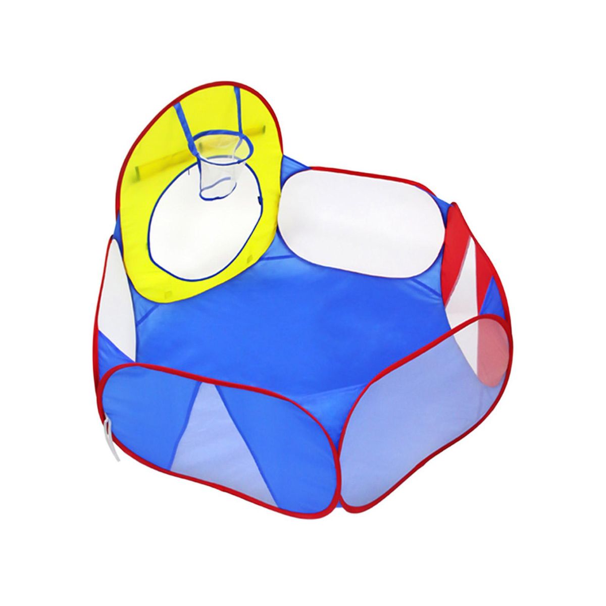 Kids Ball Pit Toddler Ball Pit Tent Playhouse Baby Crawl Playpen with Basketball Hoop and Zipper Storage Bag for Boys Girls Indoors Outdoors