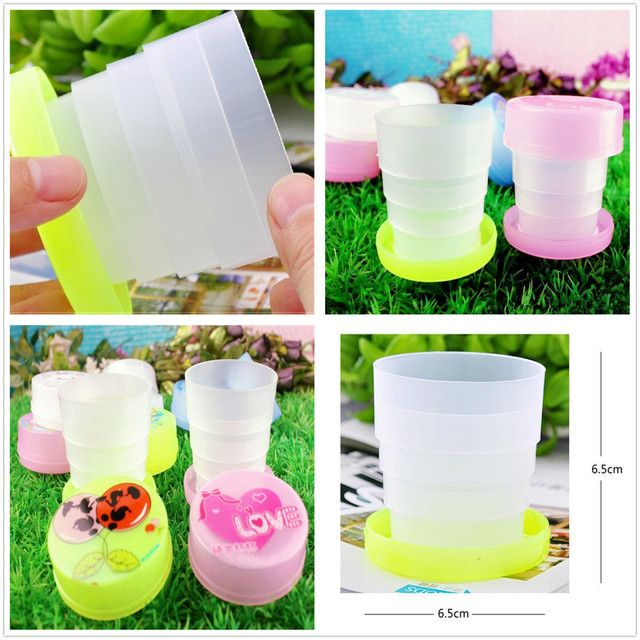 130ML Creative Folding Water Cups Boys Girls