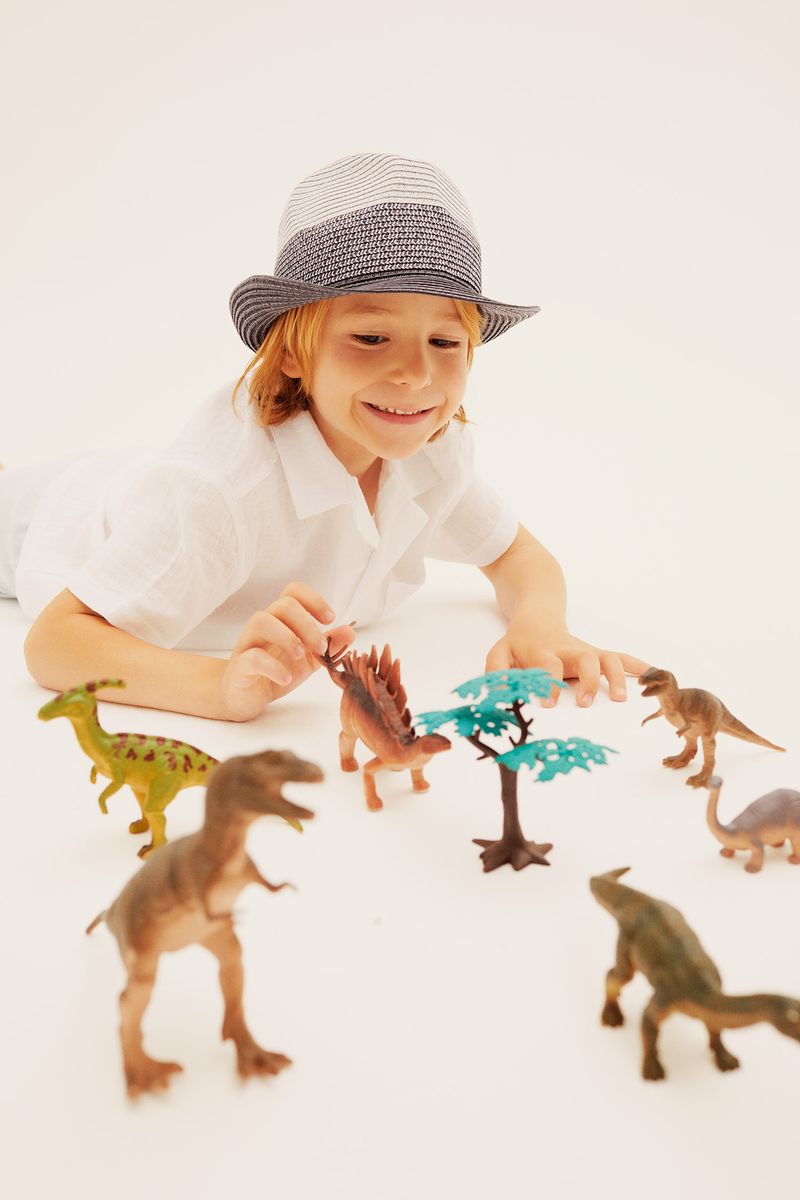 Boy Regular Fit Resort Neck Woven Short Sleeve Shirt - White