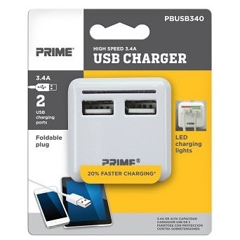 2 Ports USB 3.4a Charger