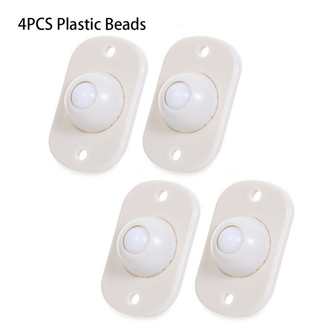 4pcs Storage Box Adhesive Pulley Casters Trash Can Paste Plastic Ball