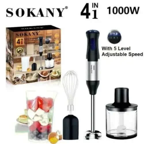 Hand Blender 4 In 1 - 300ml - 500w