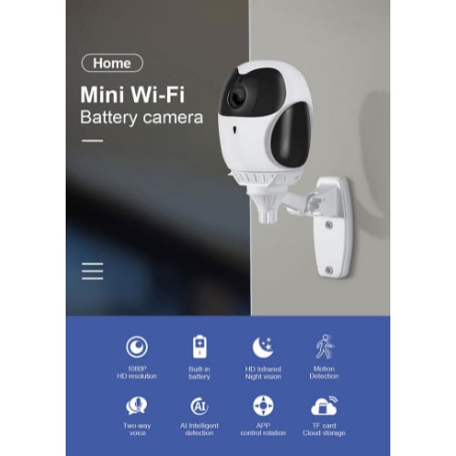 Mini WIFI Battery Powered IP Camera