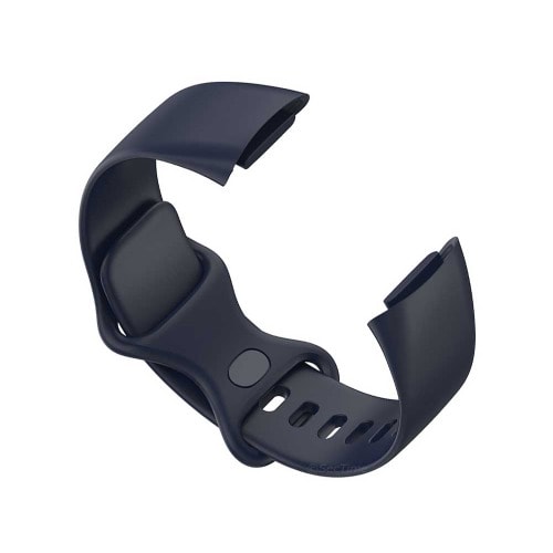 Replacement Silicone Watch Strap Band For Fitbit Charge 5 Navy Blue