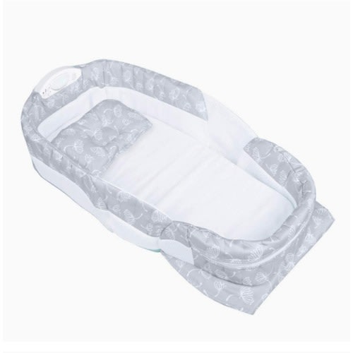 Soft Mesh Portable Infant Baby Bed- Grey