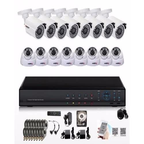 16 Channels Cctv Camera Complete Security Surveillance Kit - 6tb Hdd