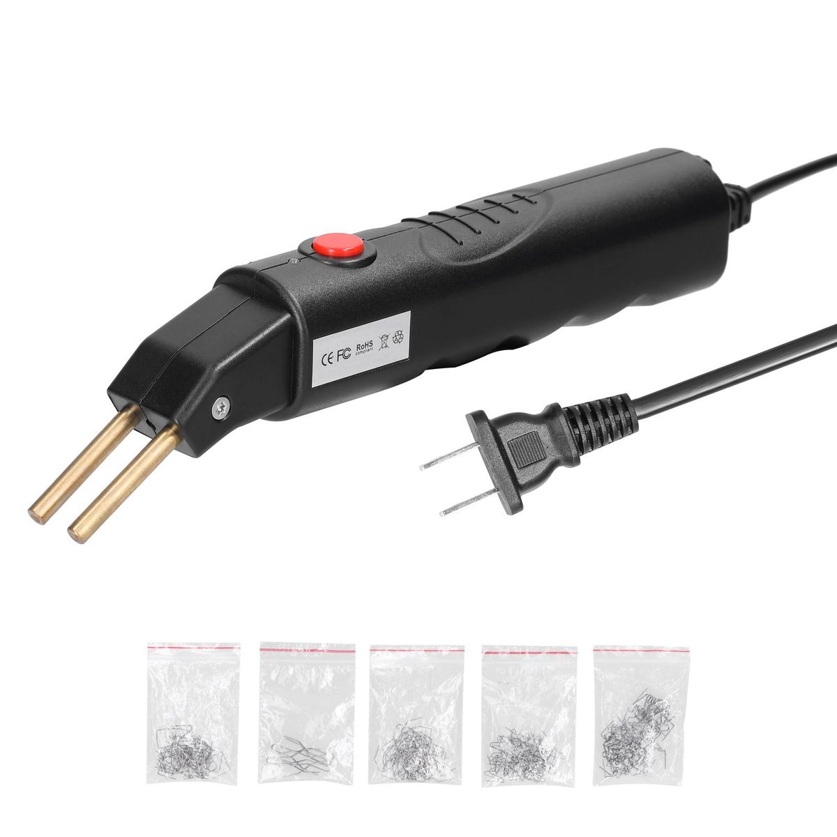 Hot Welding Nails Machine Car Bumpers Repairing Tool Handheld Hot Stapler Plastics Welding Machine Welding Repairing Machine with 5 Boxes Staple