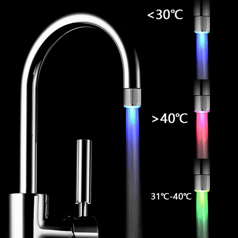 Water Bath 3 Change LED Shower Color Faucets Home Head
