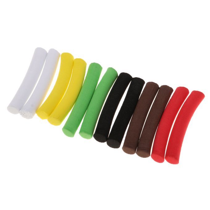 12x Carp  Foam Stick 50mm Cylinder Float DIY Zig Multicolor