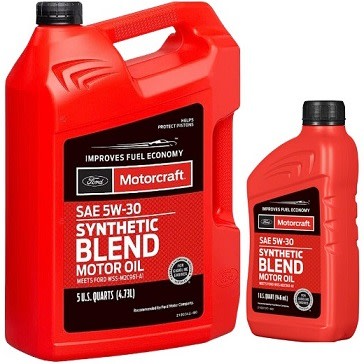 Motorcraft Ford Synthetic Blend Motor Oil 5w-30(Combo Package) - 6Litres