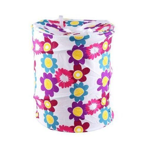 Flower Print Laundry Basket