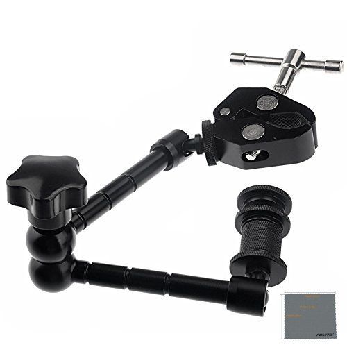 11 Inch Inch Articulating Magic Arm + Super Clamp For Camera, LCD Monitor, LED Video Light