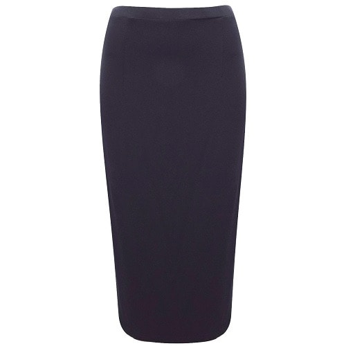 Adini Pull On Jersey Pencil Skirt - Black