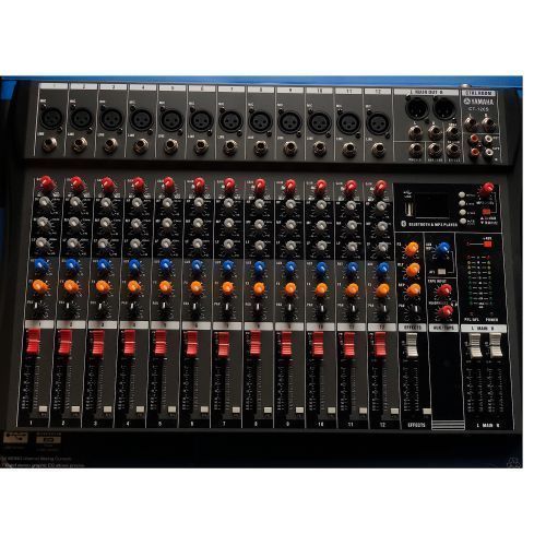 12 Channel Mixer With Bluetooth, USB, Effect