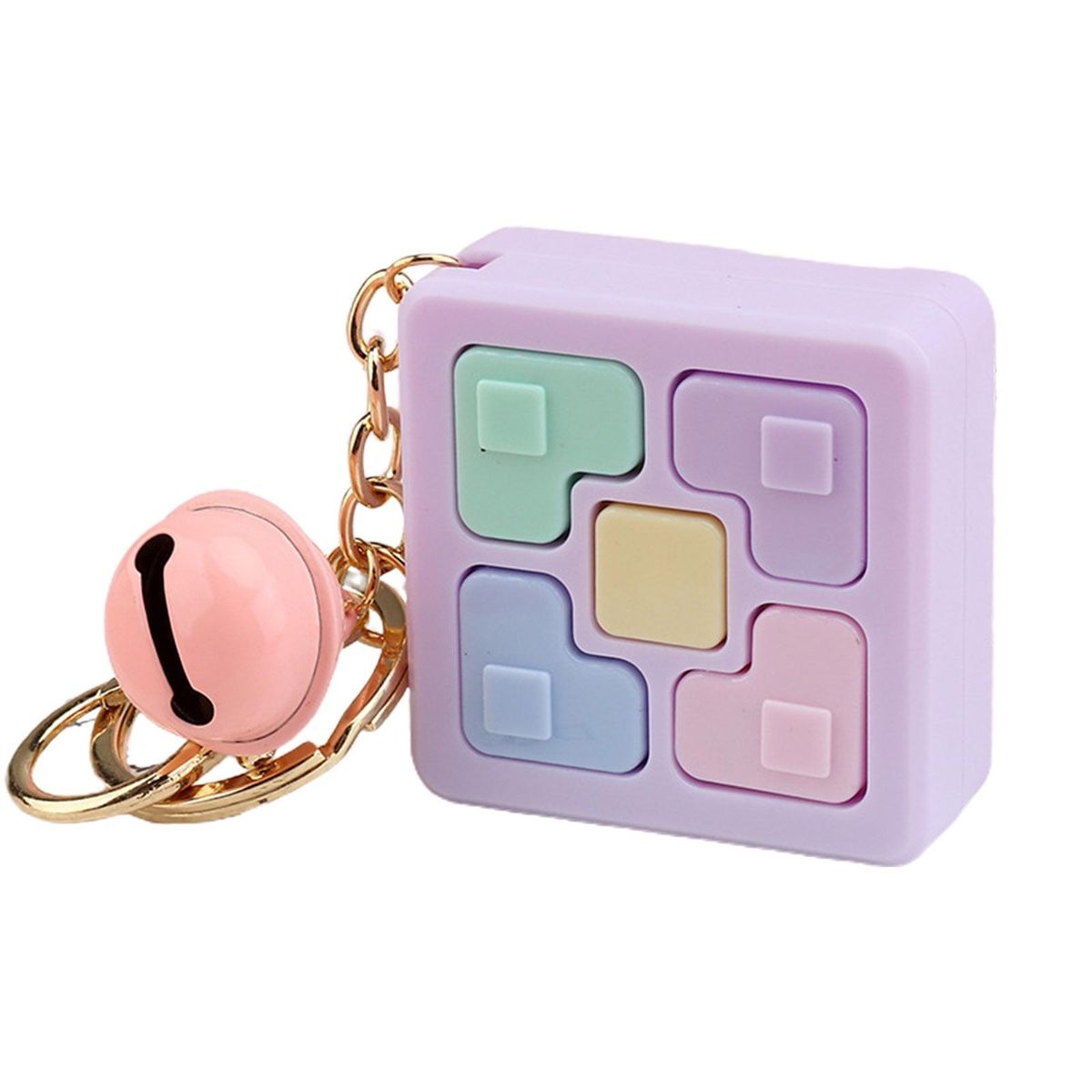 Keychain Ornament Block Game Machine Keychain Ornament Purple