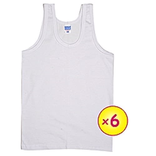 Ozlem 6 In 1 Pack Singlet For Baby Boys