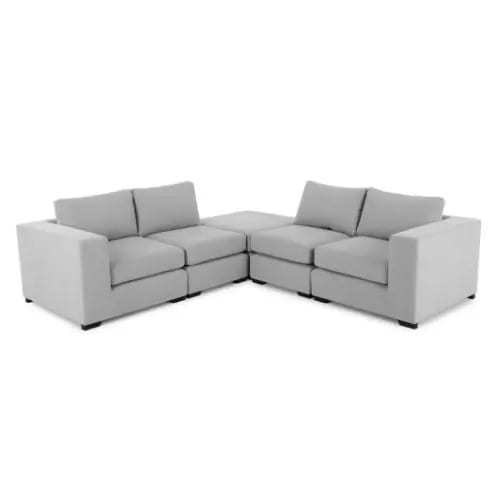 7 Seater Modular Living Room Furniture Set - Grey