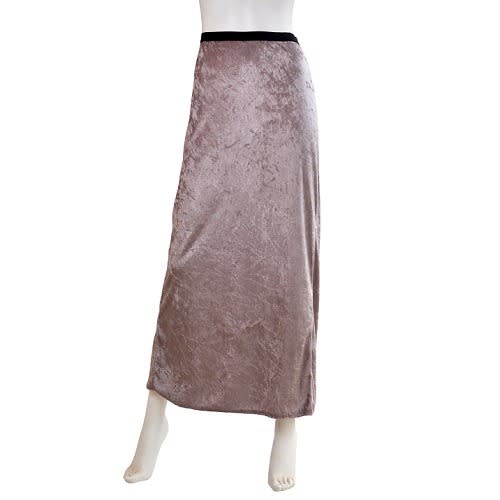 Women Maxi Velvet Skirt