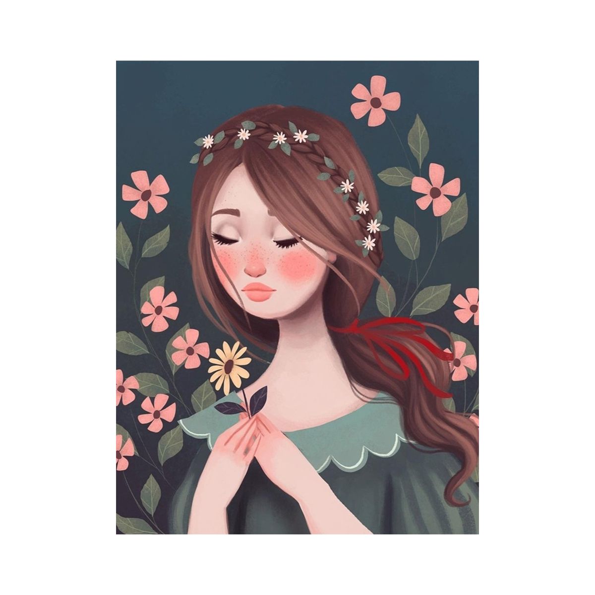 12*16 Inch DIY 5D Diamond Painting Kit Women Girl Pattern